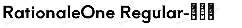 RationaleOne Regular字体转换